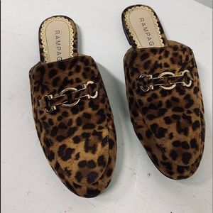 Rampage Leopard Print Slides, NEW, SZ 9